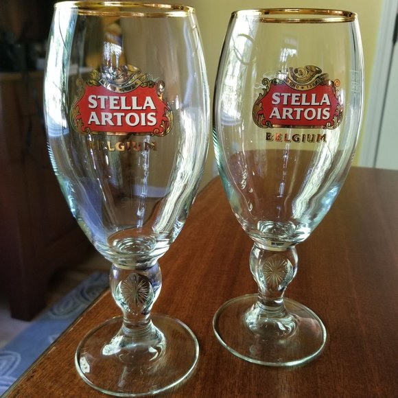 Stella Artois Pair Lot of 2 Vintage Liquor glasses - Picture 5 of 8